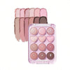 Colorgram Pin Point Eyeshadow Palette 02 Pink+Mauve= | Ultra-Blendable Matte, Glitter