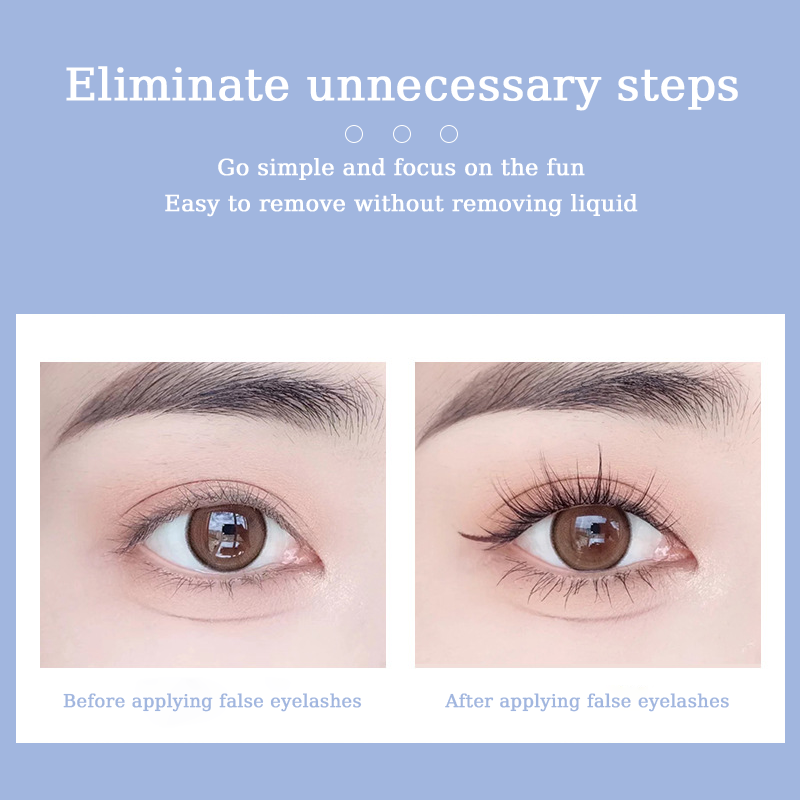 [100% Original] Inhak Upgrade Glue-Free Eyelash - A ver. Natural Curl/B ver. Volume and Curl Eyelashes Extension Simulation Segmented Grafting DIY Lashes False Eyelash Makeup Tool