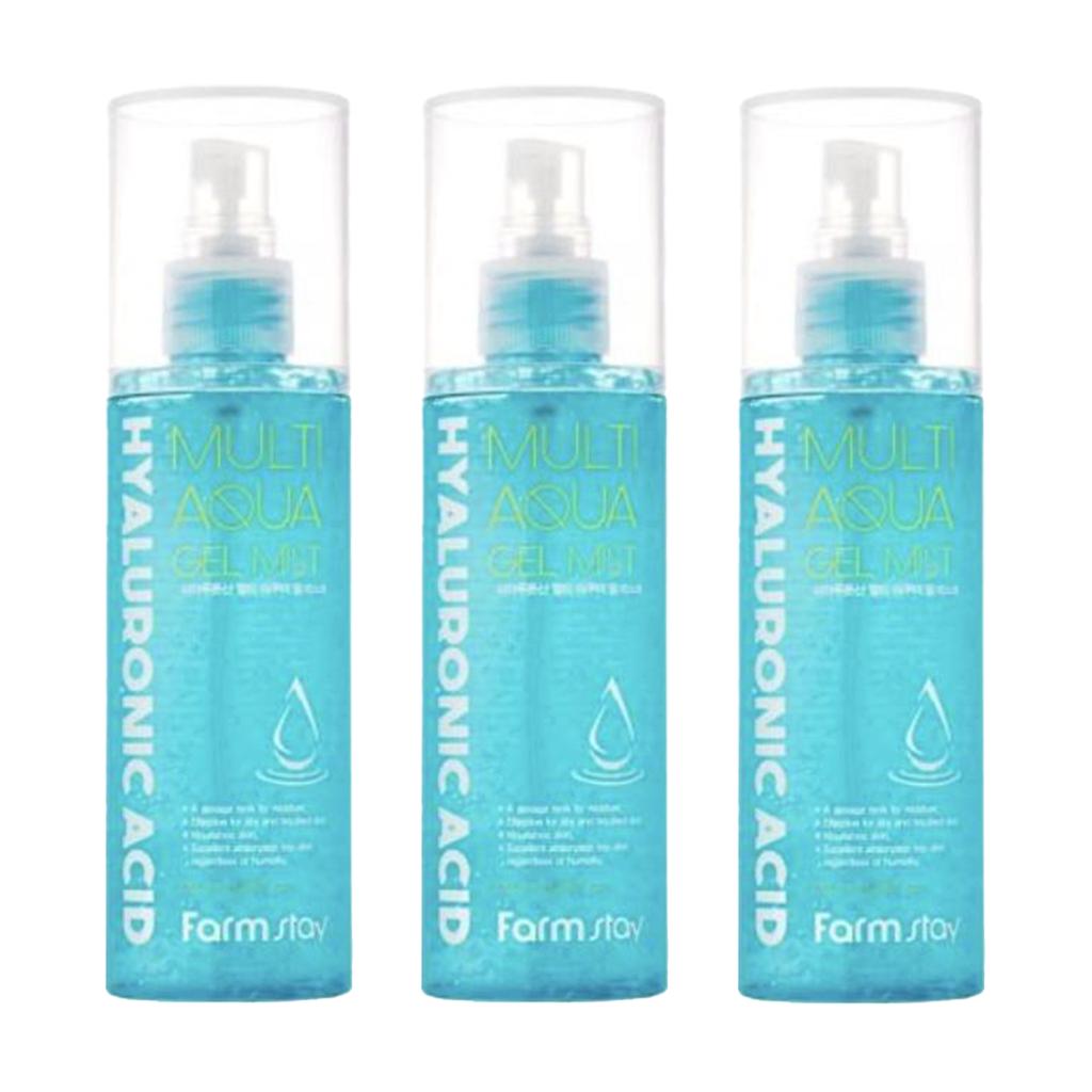 FARM STAY Hyaluronic Acid Multi Aqua Gel Mist 120ml (3 Options)