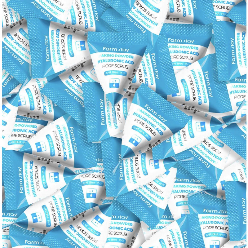 FARM STAY Baking Powder Hyaluronic Acid Pore Scrub 7g * 25PCS (3 Options)