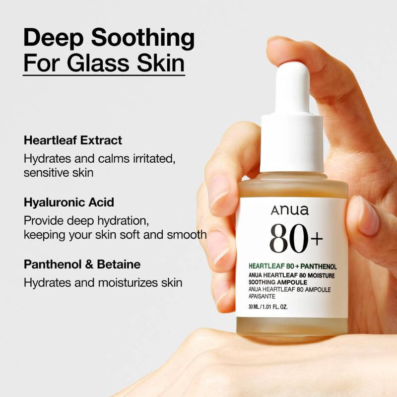 ANUA Heartleaf 80 Moisture Soothing Ampoule 30ml