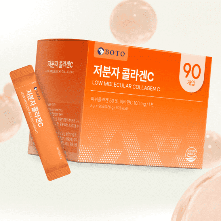 [Boto] Low Molecular CollagenC Korean Collagen 180g(2g*90T) Flis Collagen / Hyaluronic acid / Mixed Probiotic Powder / Korean Collagen