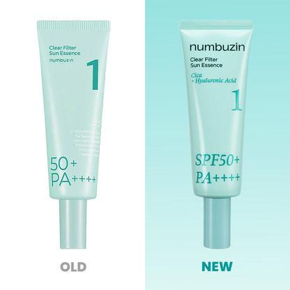 Numbuzin No.1 Clear Filter Sun Essence 50ml SPF50+ PA++++