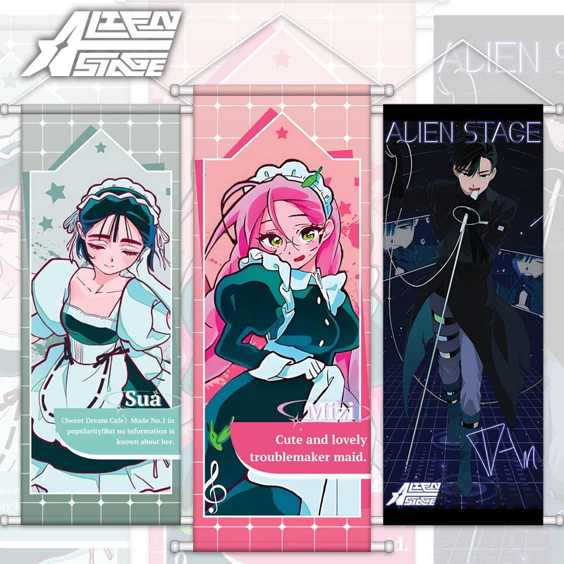 Alien Stage Karmic Angel Wall Art Canvas, Anime Poster for Bedroom Decor