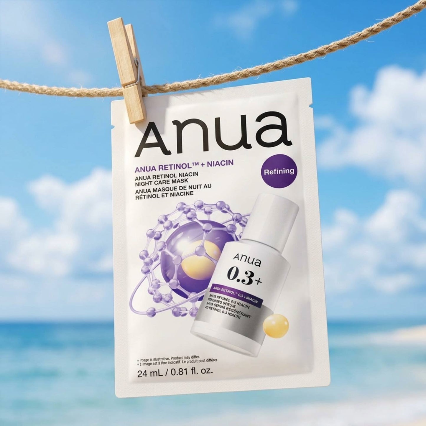 Anua - Retinol Niacin Night Care Mask 6ea