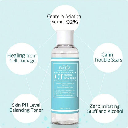 Cos De BAHA Centella Asiatica 92% Soothing Hydrating Toner 200ml