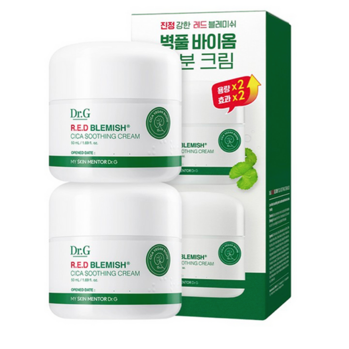 Dr.G Red Blemish Cica Soothing Cream Duo 50ml*2pcs