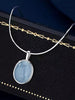 Faux Gemstone During S925 Sterling Silver Choker