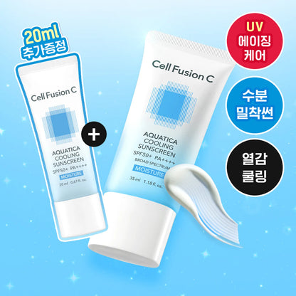 Cell Fusion C Aquatica Cooling Sunscreen 35ml Double Pack