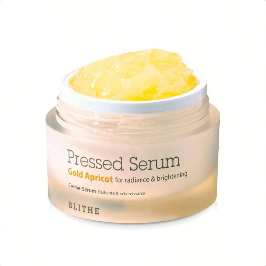 Blithe Pressed Serum Gold Apricot Glass Skin Korean Skincare Moisturizer/Serum - Niacinamide Serum For Natural Glow