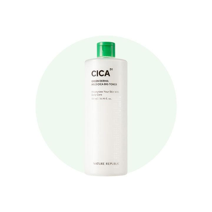 Nature Republic Renewed Green Derma Mild Cica Big Toner 500ml