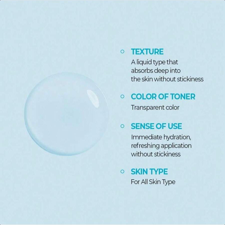 KLAVUU Blue PEARLSATION ONE Day 8 Cups Marine Collagen Aqua Toner 140ml/4.73 Oz - Deeply Hydrating & Soothing For Skin Radiance