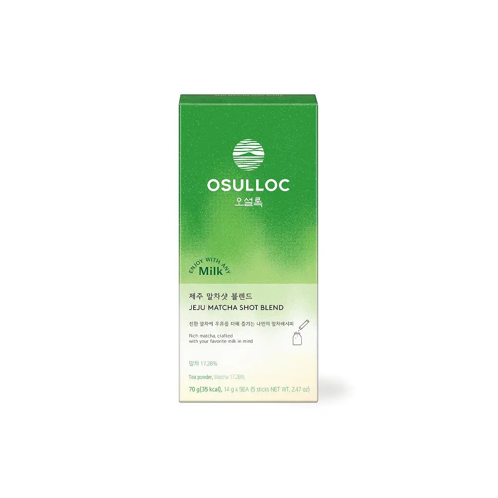 OSULLOC Jeju Matcha Shot Blend 14g×5 Sticks 70g