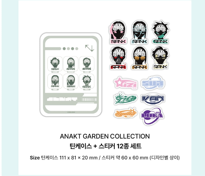 [Pre-order] ALIEN STAGE ANAKT GARDEN COLLECTION Tin Case+Sticker Set