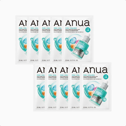 ANUA PDRN Hyaluronic Acid Capsule 100 Serum Mask 10PCS
