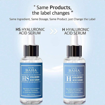 Cos De BAHA Pure Hyaluronic Acid 1% Serum 10,000ppm 60ml/2.02 Oz