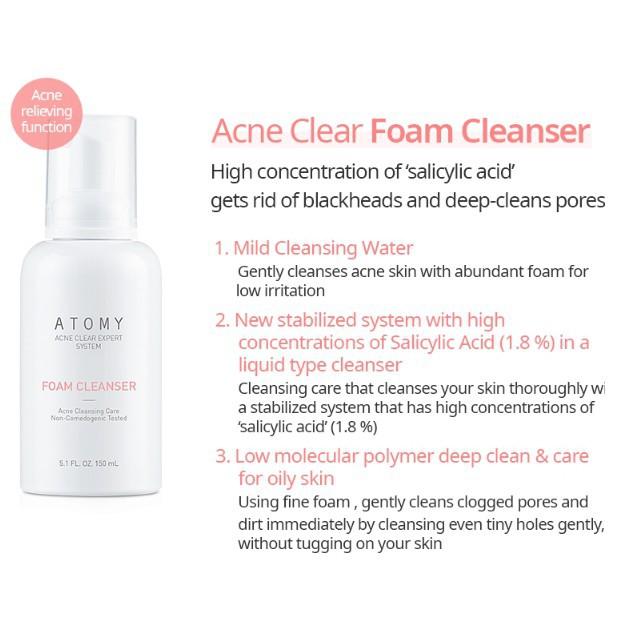 Atomy Acne Clear Foam Cleanser 150ml