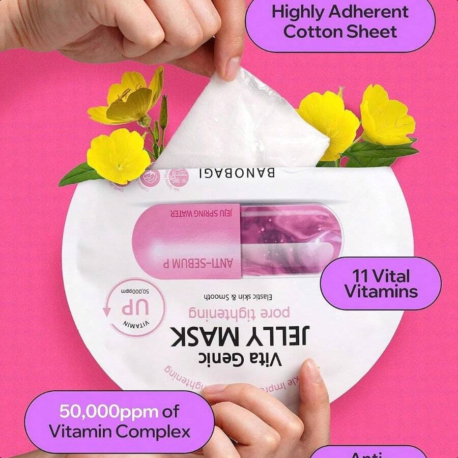 Banobagi Vita Genic Jelly Pore Tightening Face Masks - 53ml
