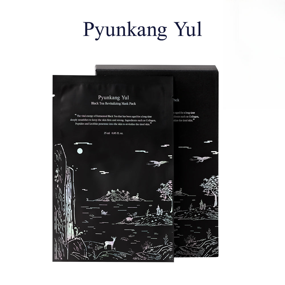 [Pyunkang Yul] Black Tea Revitalizing Mask Pack 10 Sheets