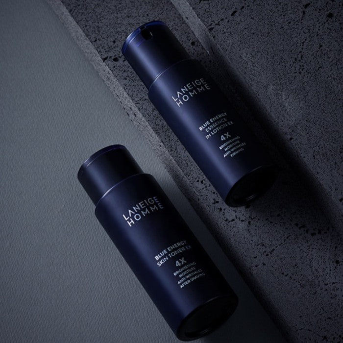 [100% Original] LANEIGE Homme Blue Energy EX Skin Toner 180ml | Essence in Lotion 125ml Elasticity Up, Intense Care