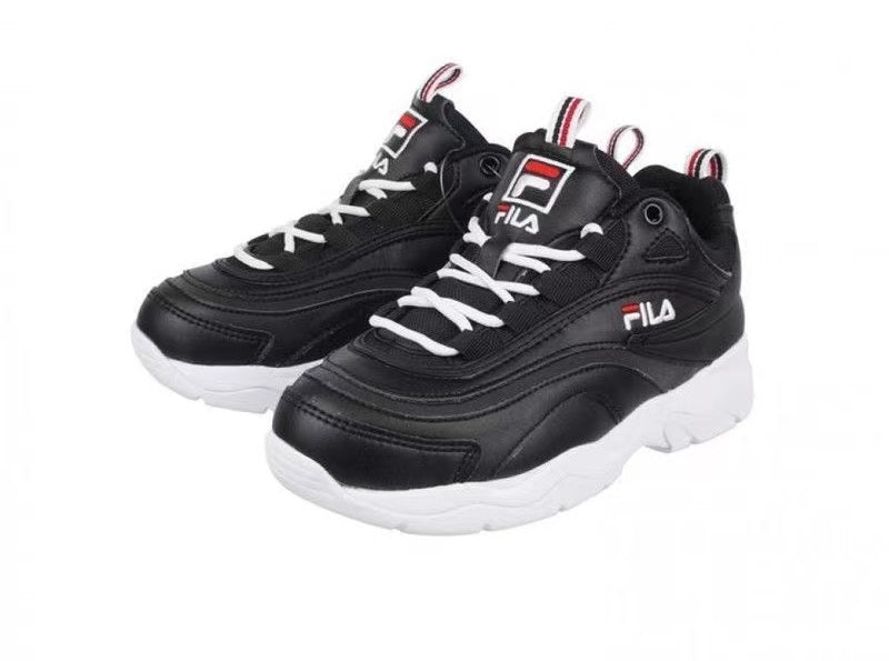 Fila Korean Feile Fashion Stripe Spliced Sports and Casual Shoes Little White Shoes