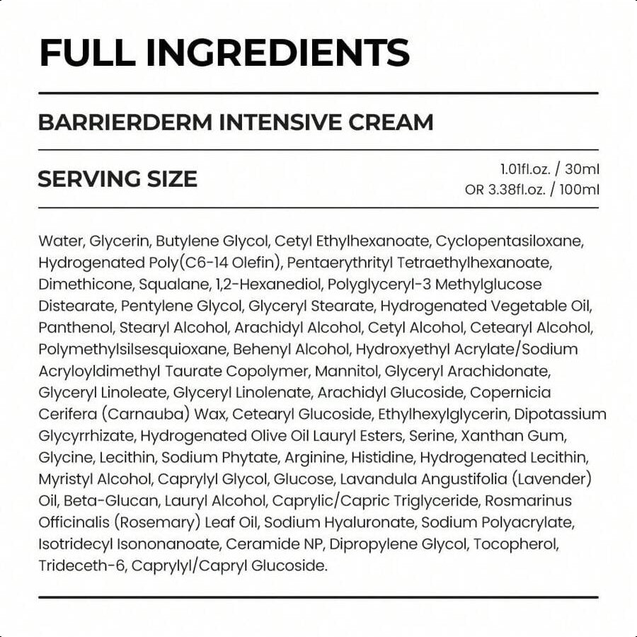 Skin&Lab Barrierderm Intensive Cream 30ml/1.69 Oz
