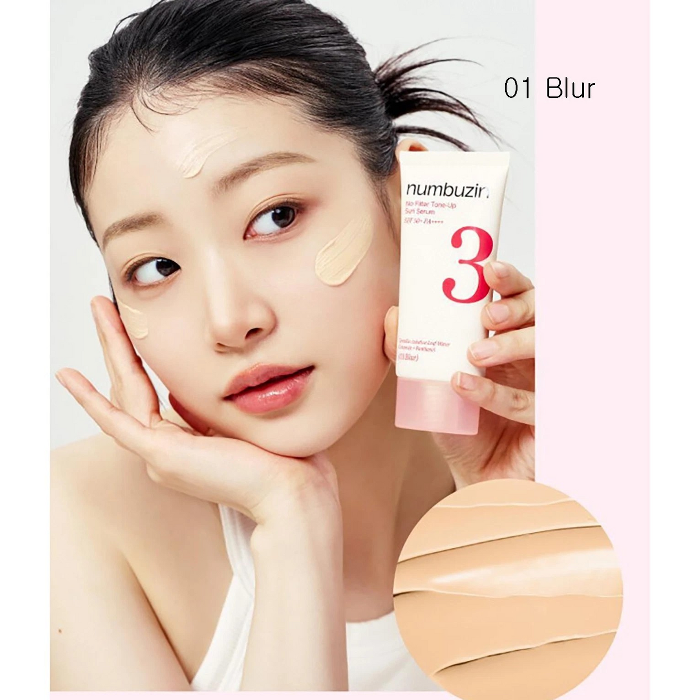 Numbuzin No.3 No Filter Tone Up Sun Serum SPF50+PA++++ 50ml