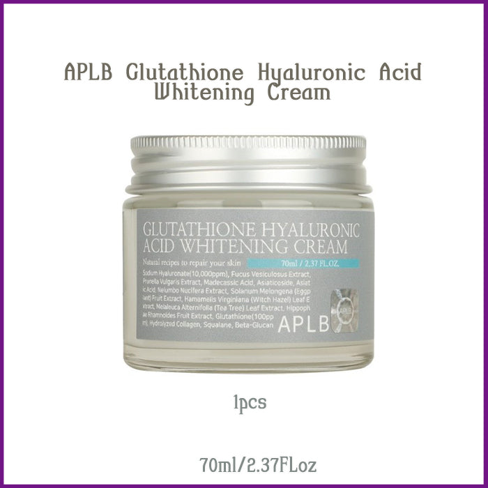 APLB Glutathione Hyaluronic Acid Whitening Cream 70ml Made in Korea Whitening Care Solution Korean Authentic Skincare Beauty product