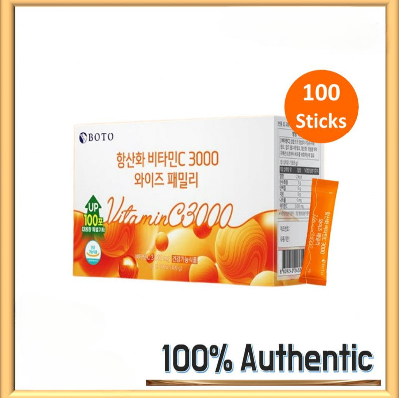 [BOTO] Vitamin C 3000mg Supplement 300g (3g x 100 sticks )