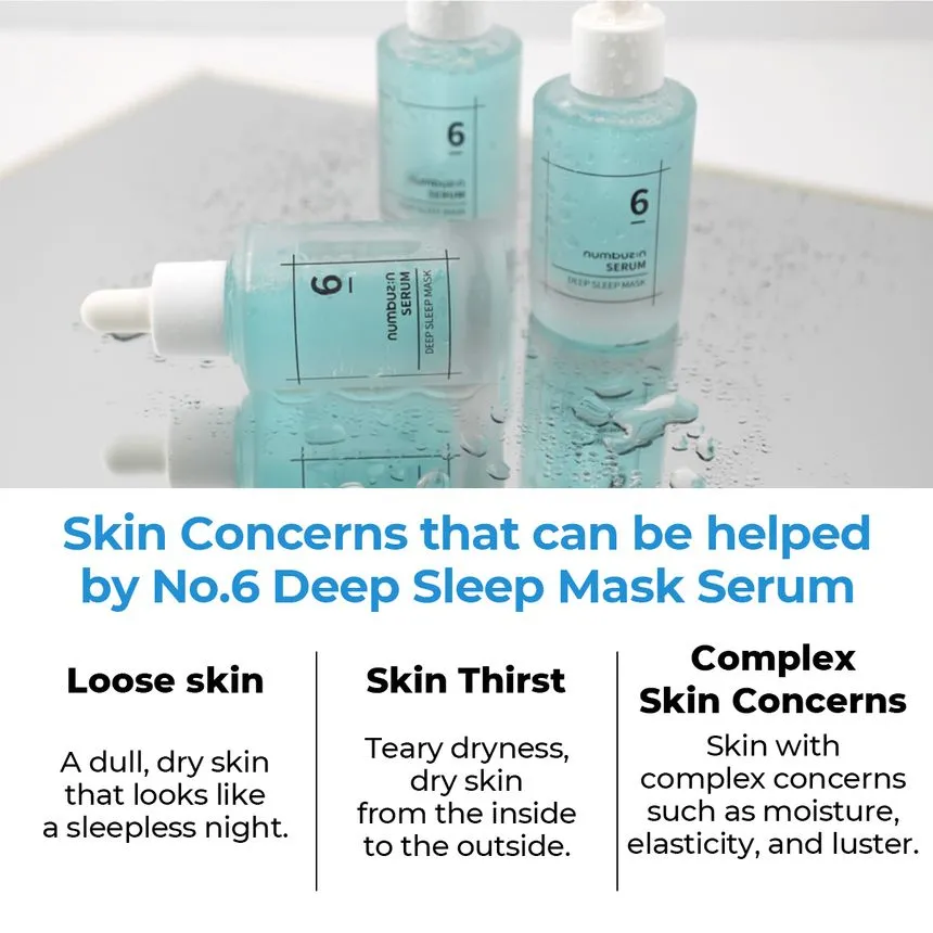 Numbuzin No.6 Deep Sleep Mask Serum 50ml