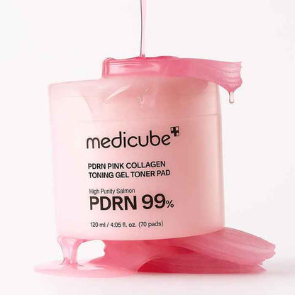 Medicube PDRN Pink Collagen Toning Gel Toner Pad 70pads