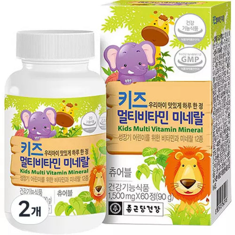 Chong Kun Dang kids multi vitamin minerals 90g (1,500mg x 60tablets) x 2EA