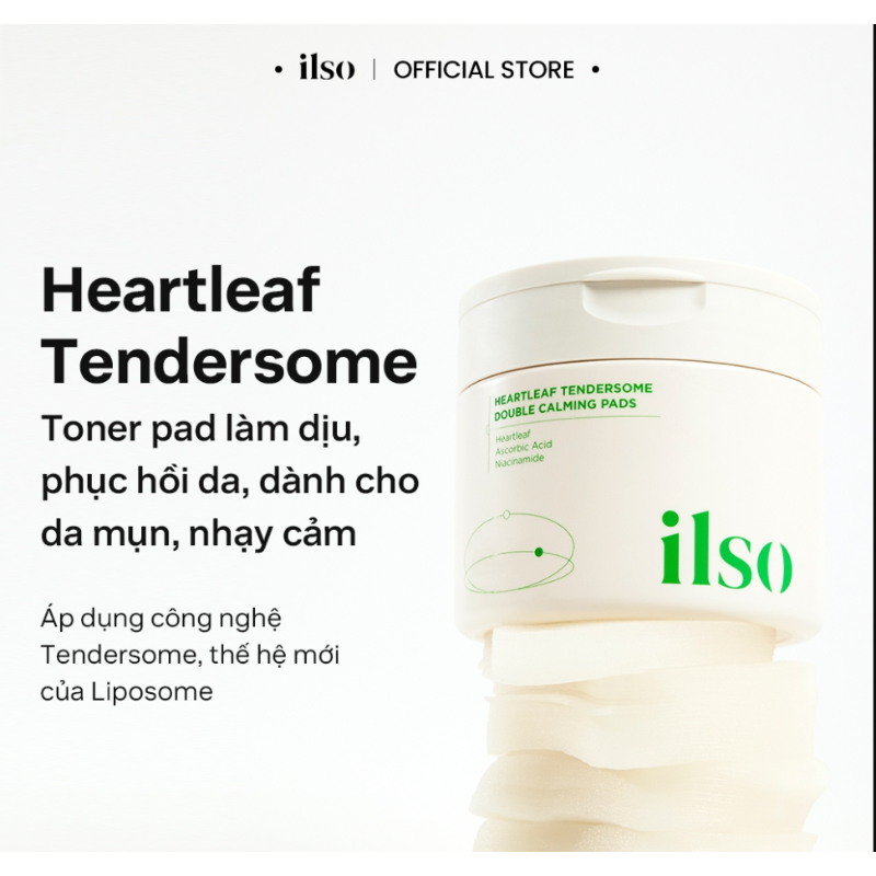 ilso Heartleaf Tendersome Double Calming Pad 60Pads 320g (11.28oz)