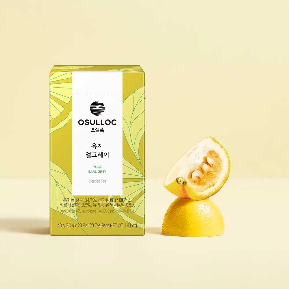 OSULLOC Yuja Earl Grey Tea 2g×20 Tea Bags 40g