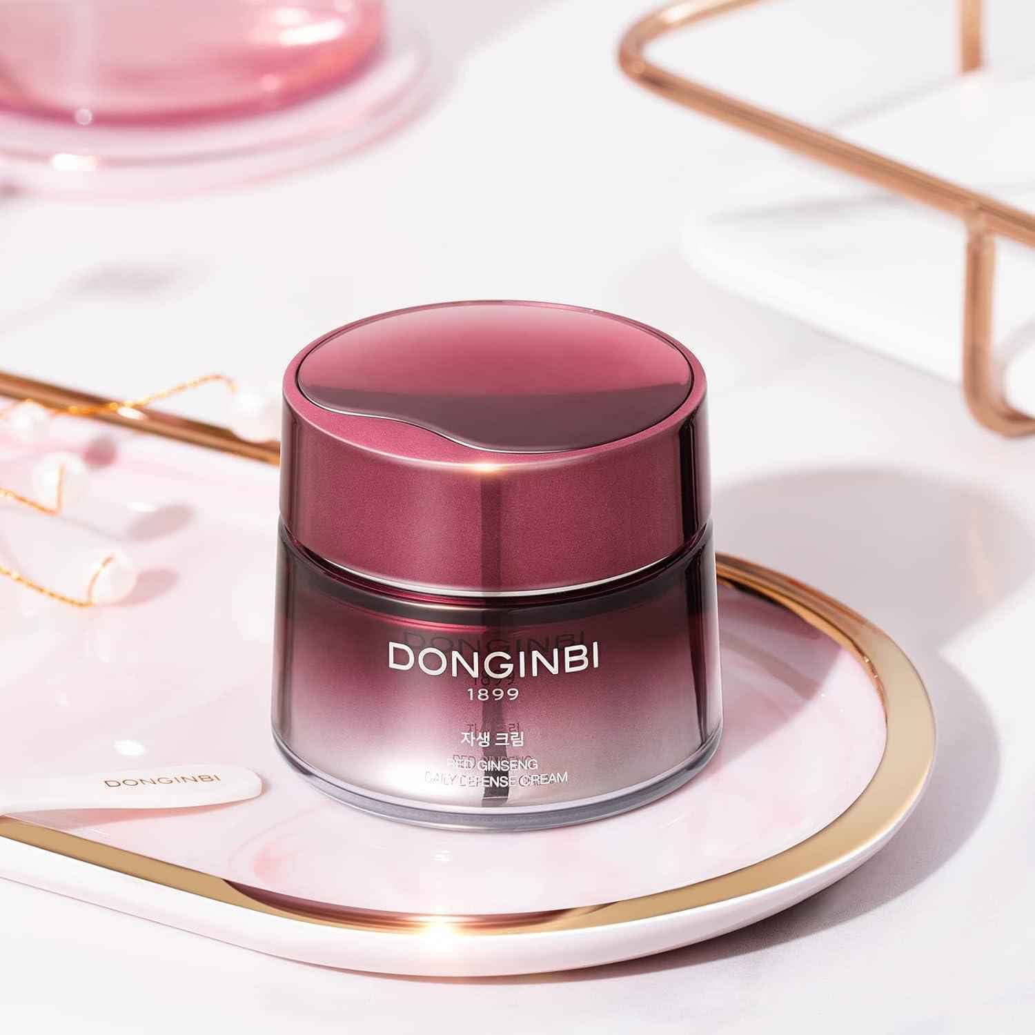Donginbi Red Ginseng Daily Defense Cream 25ml- Firming Cream for Loose Surface, Face Moisturizer for Skin Barrier Repair,