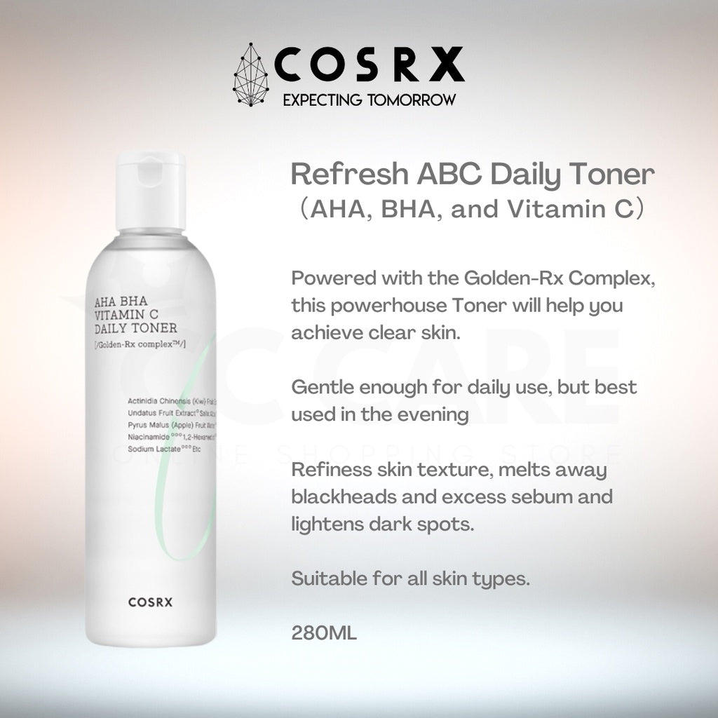 {KOREA} COSRX Full Fit Propolis Synergy Toner Hydrium Watery Toner Vitamin C Daily Toner 280ML ship from malaysia