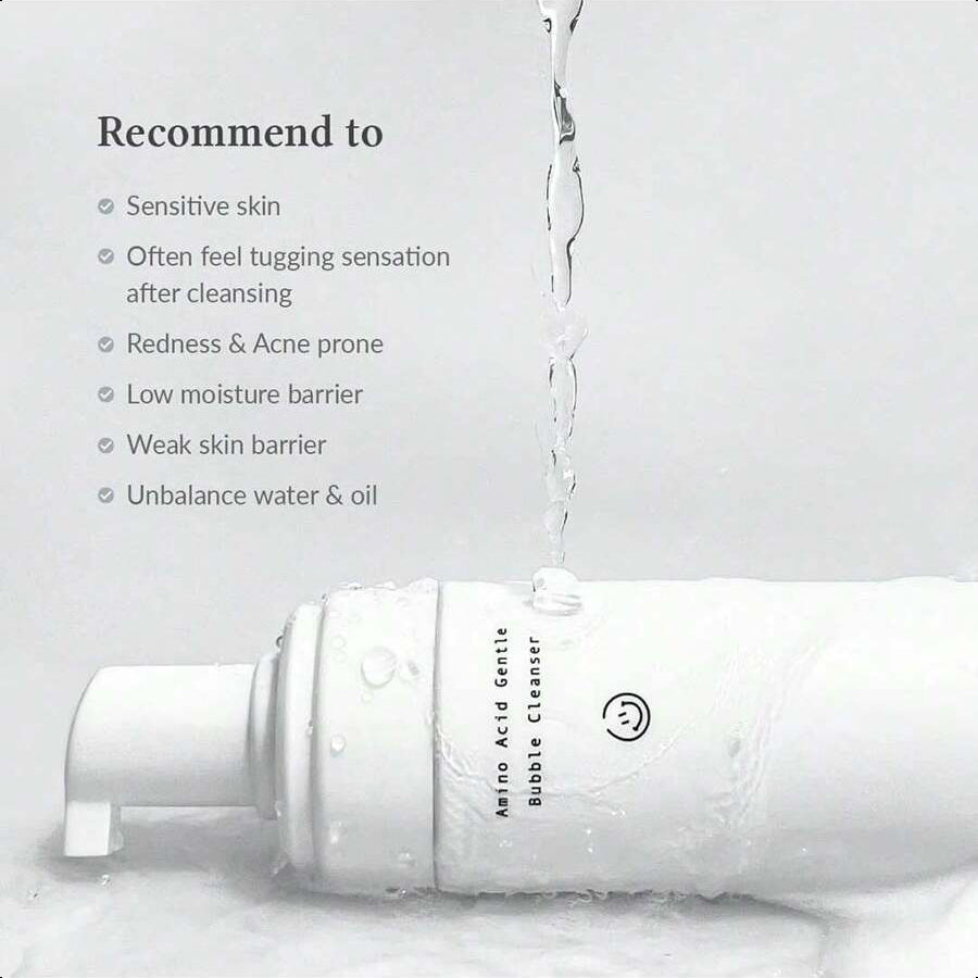 Dr. Althea Amino Acid Gentle Bubble Cleanser |  4.73 Fl Oz(140ml )| Foam Cleanser | Daily Gentle Face Wash For Sensitive Skin | Vegan Korean Skin Care