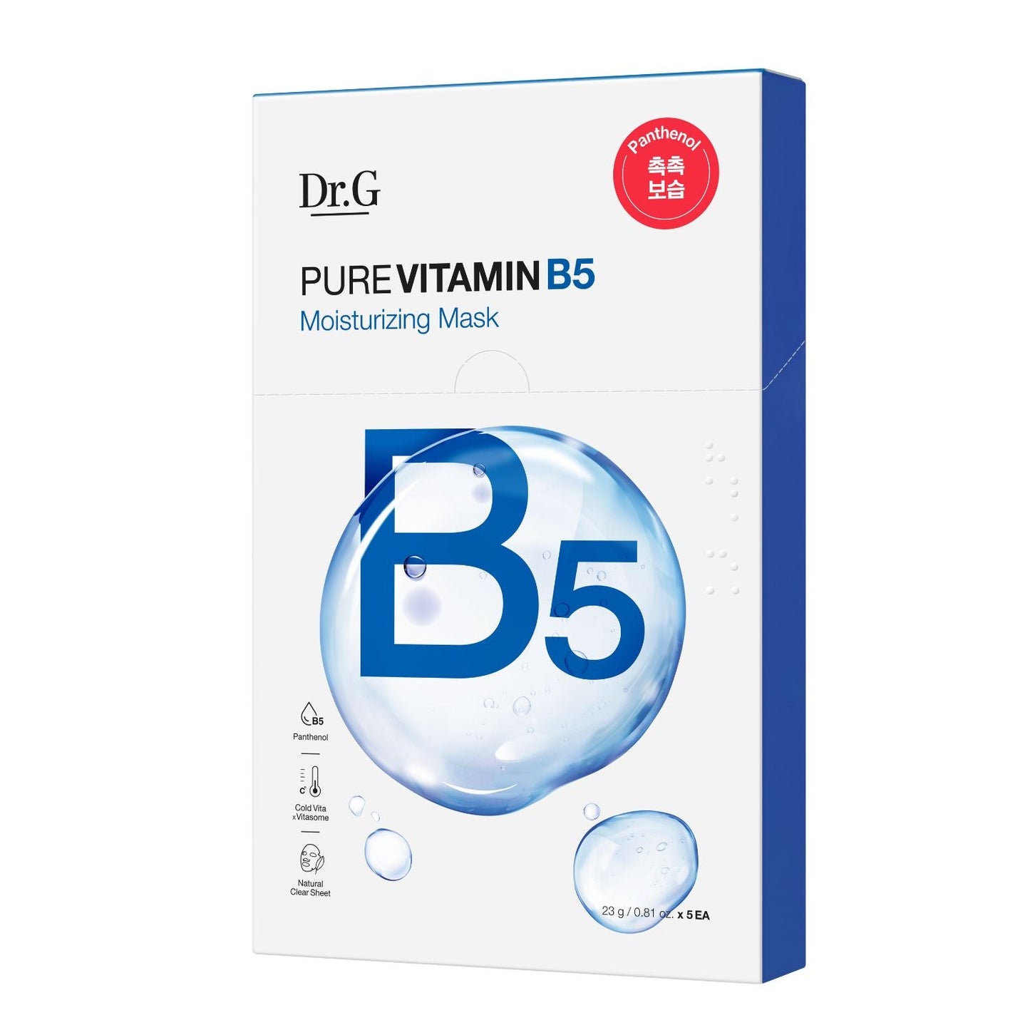 DR. G ビタミン B5 モイスチャライジング マスク (速浸透ピュアビタミンマスク) 1枚