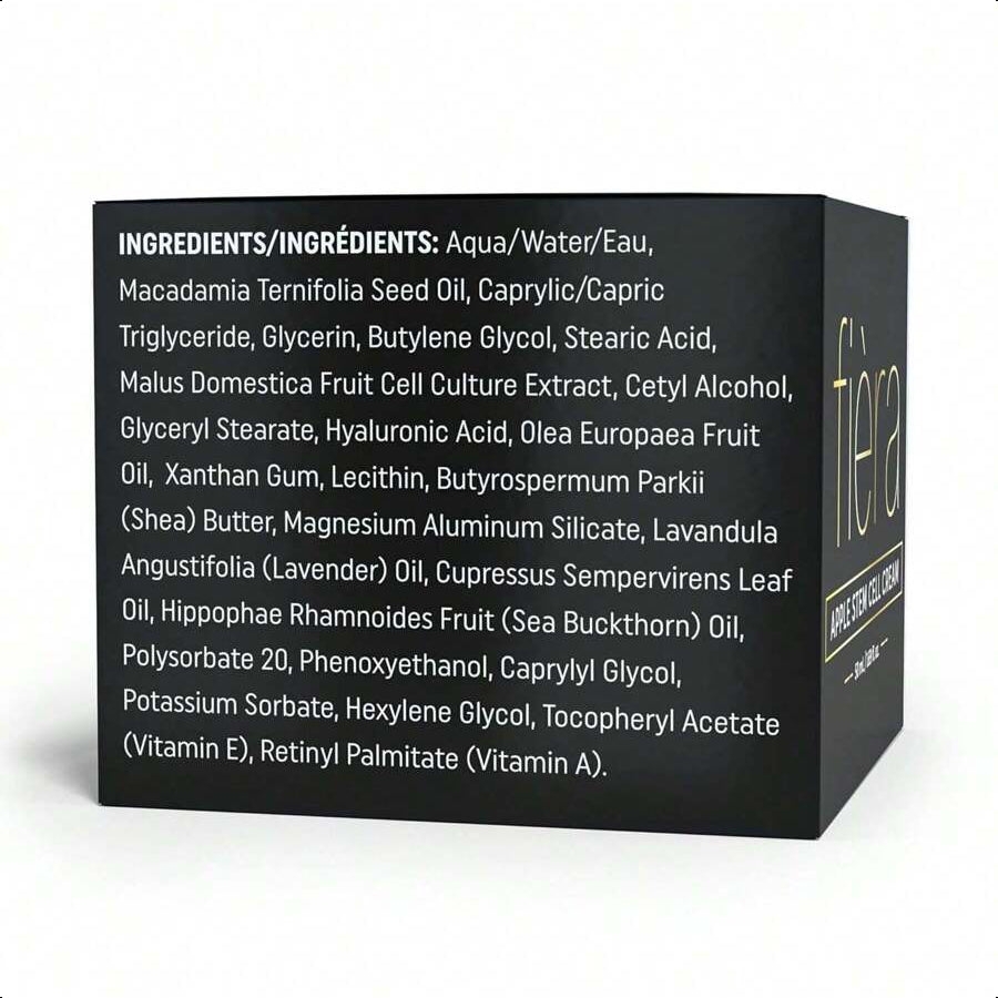 Fiera 24-Hour Rejuvenating Face Cream With Apple Stem Cells 50ml/1.69 Oz - Anti-Aging Moisturizer For Mature Skin, Day