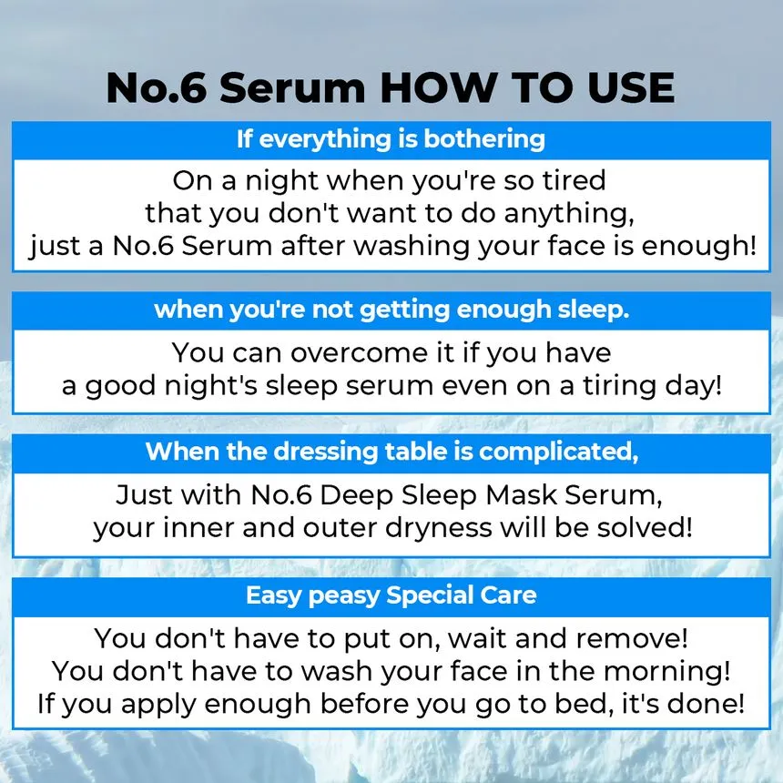 Numbuzin No.6 Deep Sleep Mask Serum 50ml