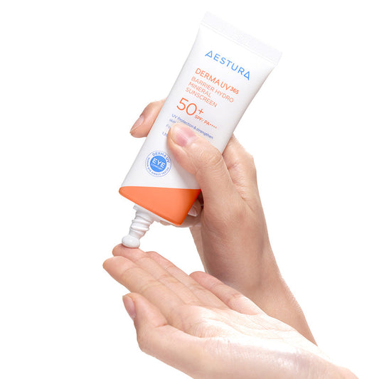 Aestura Derma UV 365 Barrier Hydro Mineral Sunscreen SPF 50+ PA++++ 40ml+20ml set