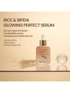 Farmstay Rice & Bifida Glowing Serum, Dark Spot Remover Correcting For Face With Niacinamide, For Women & Men, Korean Skin Care, 1.18 Fl. Oz.35ml