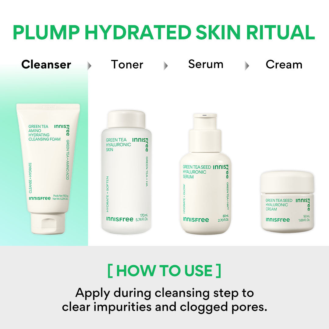 INNISFREE Green Tea Cleansing Foam Cleanser 150g