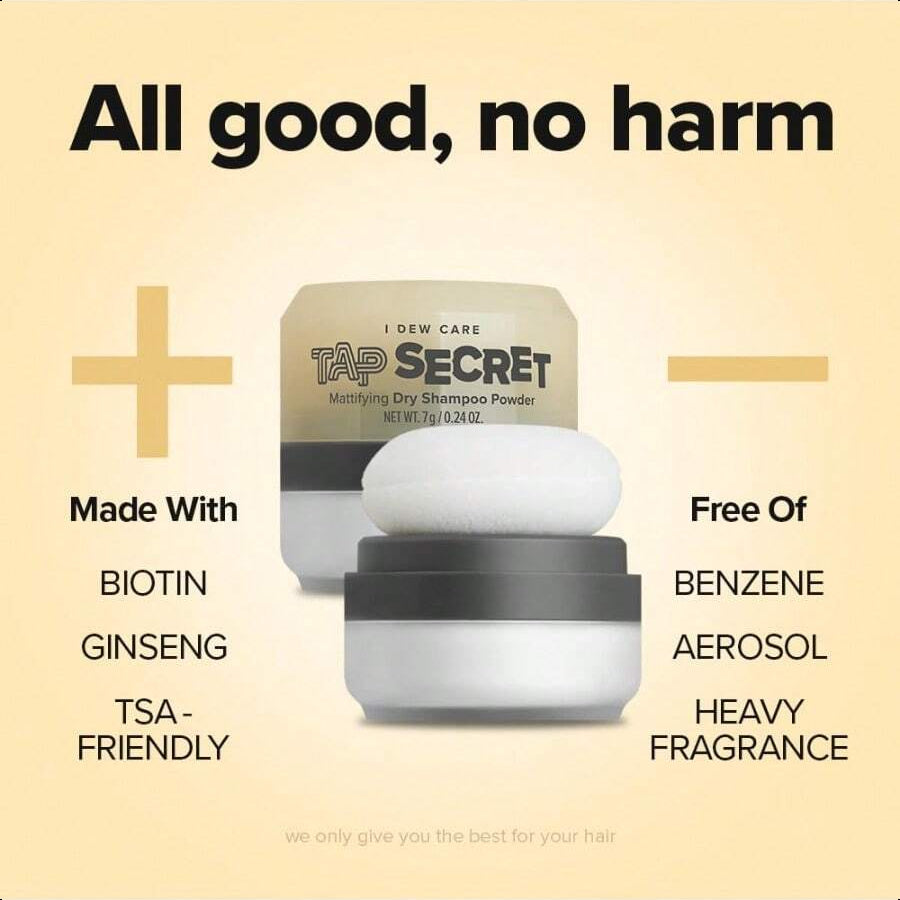 I Dew Care Biotin Clarifying Dry Shampoo Tap Secret Original 7g