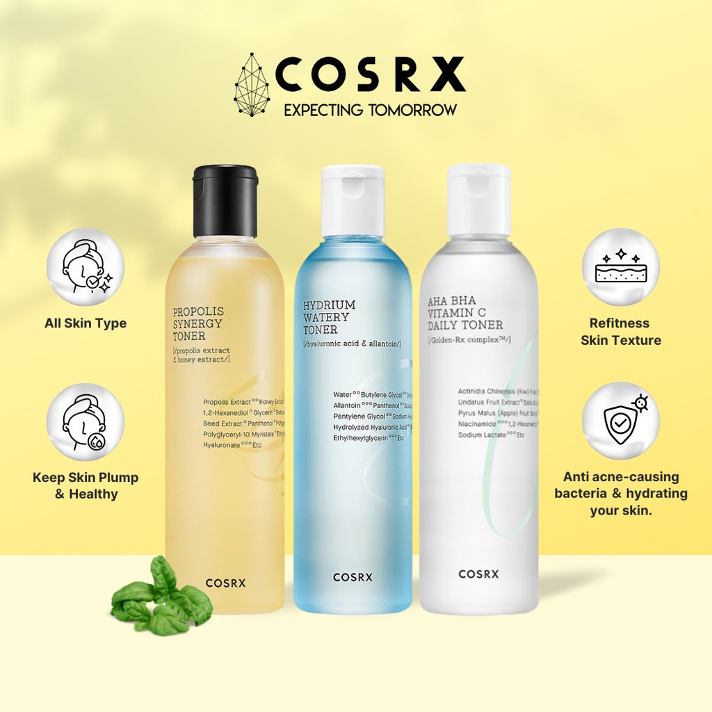 {韓国} COSRX フルフィット プロポリス シナジー トナー ハイドリウム ウォータリー トナー ビタミン C デイリー トナー 280ML マレーシアから発送