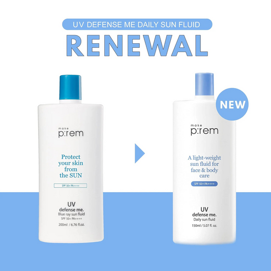 make p:rem UV Defense Me. Daily Sun Fluid sun cream SPF50+PA++++ 150ml