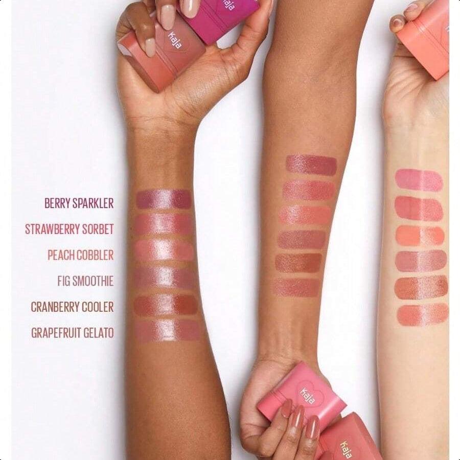 Kaja Cheek & Lip - Dewy Bar 06 Grapefruit Gelato 10g/0.35 Oz | Creamy Blusher And Balm Multi-Stick | Infused With 45% Moisturizing Oil