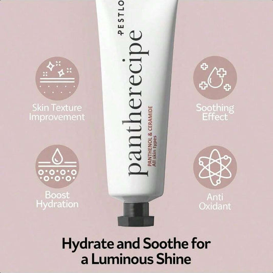 PESTLO Pantherecipe Cream 1.69 Fl.Oz./50ml - Hydrating & Soothing With Ceramide And Panthenol - Moisturizes, Strengthens Skin Barrier, EWG Green, Lightweight, Non-Greasy, For Day & Night