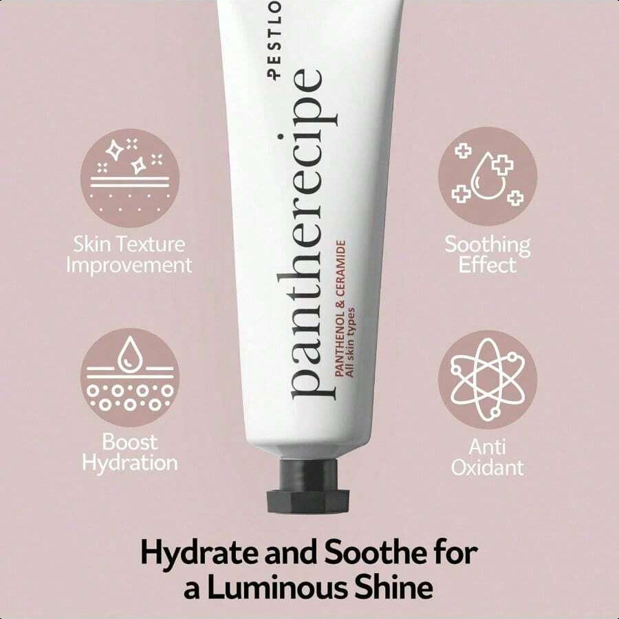 PESTLO Pantherecipe Cream 1.69 Fl.Oz./50ml - Hydrating & Soothing With Ceramide And Panthenol - Moisturizes, Strengthens Skin Barrier, EWG Green, Lightweight, Non-Greasy, For Day & Night