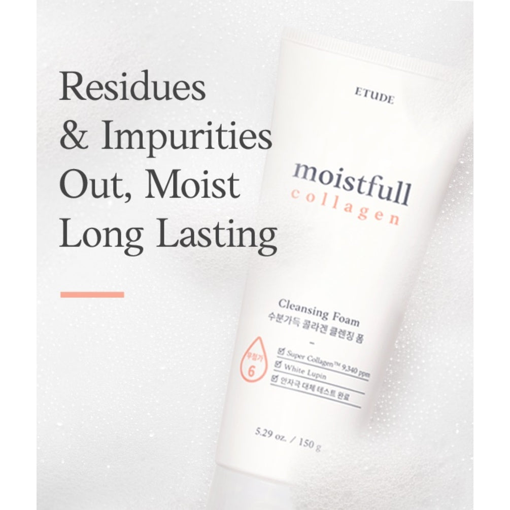 [ETUDE HOUSE] Moistfull Collagen Cleansing Foam / Shipping from Korea